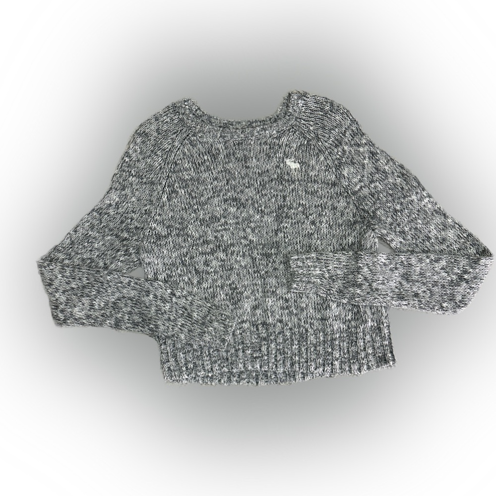 Abercrombie & Fitch Gray Knit chunky Sweater, Size Medium EUC